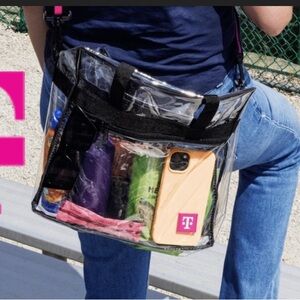 T-Mobile Stadium Concert Clear Tote Bag with shoulder strap (12”x12”x 5”)